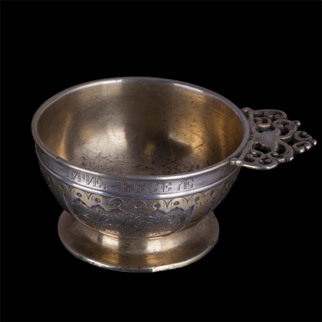 Russian presentation kovsh with a proverb — image 3