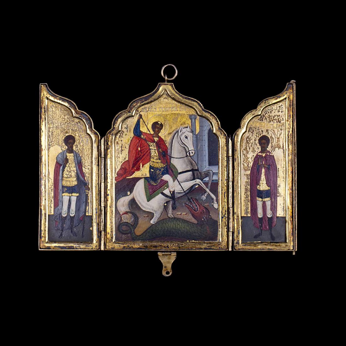 Russian triptych with saints. Galkin brothers — image 1