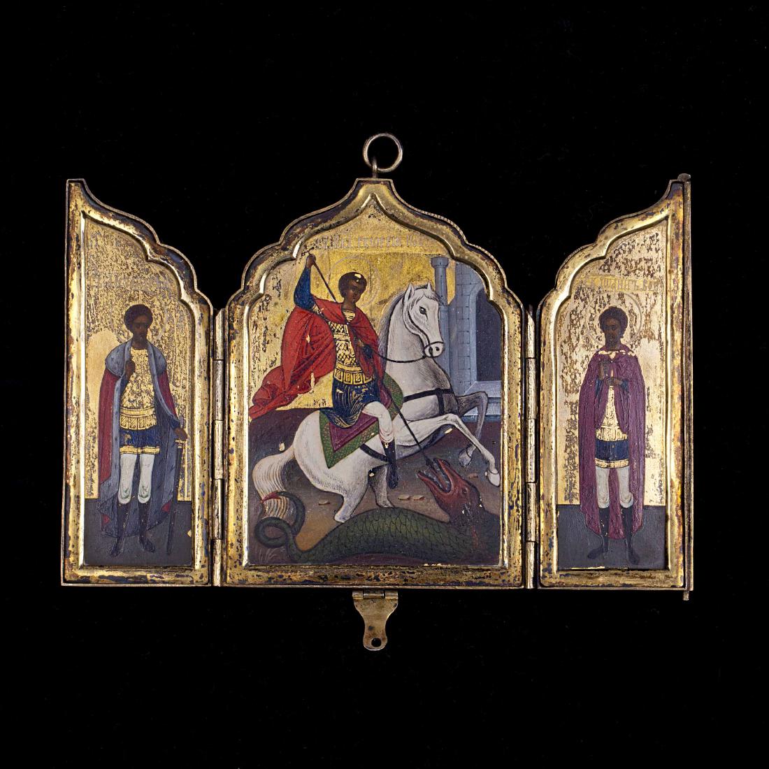 Russian triptych with saints. Galkin brothers — image 4