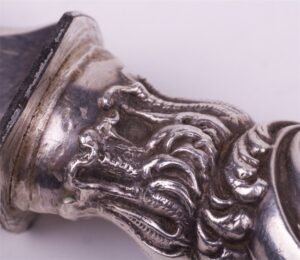Silver dessert knife. — image 5