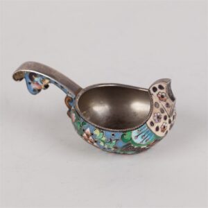 Small silver kovsh. 6 Moscow Artel of silversmiths. — image 2