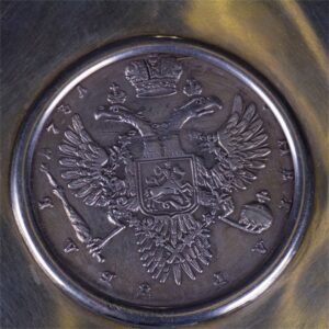 Faberge ashtray with encrusted coin of Empress Anna — image 4