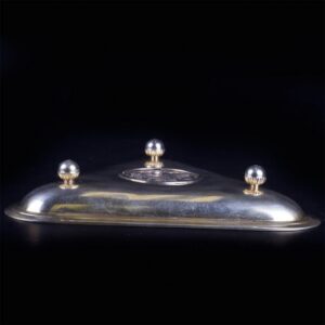 Faberge ashtray with encrusted coin of Empress Anna — image 6