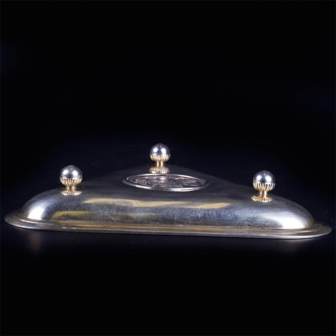 Faberge ashtray with encrusted coin of Empress Anna — image 6
