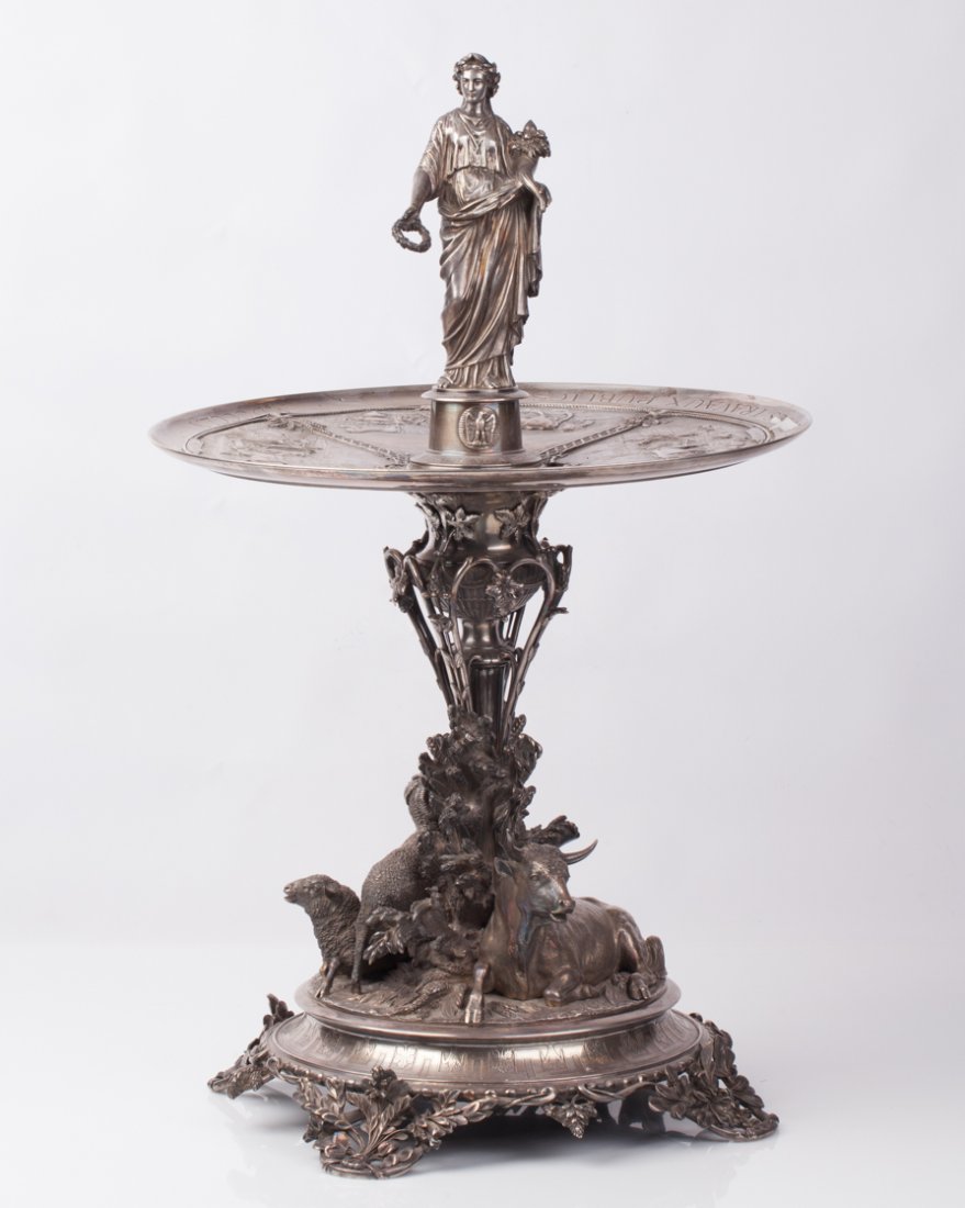 French Silver figural Centerpiece. Christofle — image 1