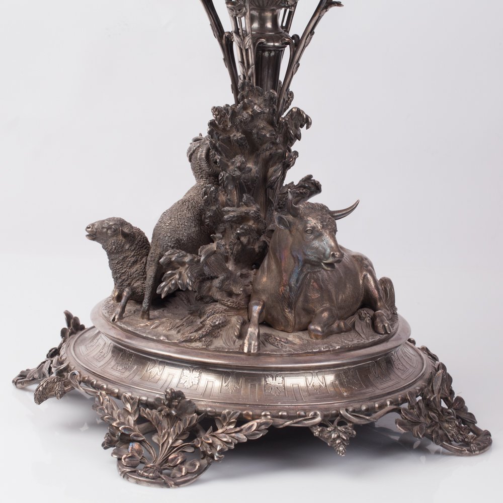 French Silver figural Centerpiece. Christofle — image 5