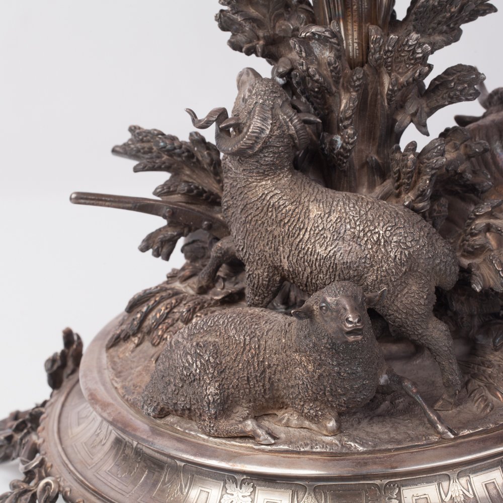 French Silver figural Centerpiece. Christofle — image 6