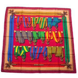 Hermes "Sangles" silk scarf, Author Joachim Metz, 1985. — image 1