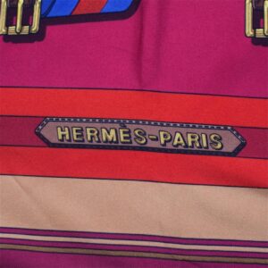 Hermes "Sangles" silk scarf, Author Joachim Metz, 1985. — image 3