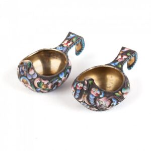 Pair of small kovshes. Moscow, 1908-1917. — image 2