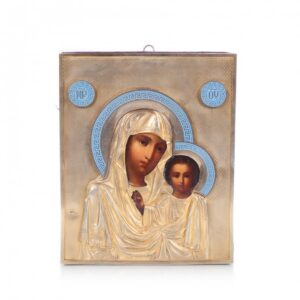 Russian icon of Mother of God of Kazan. Galkin brothers — image 1