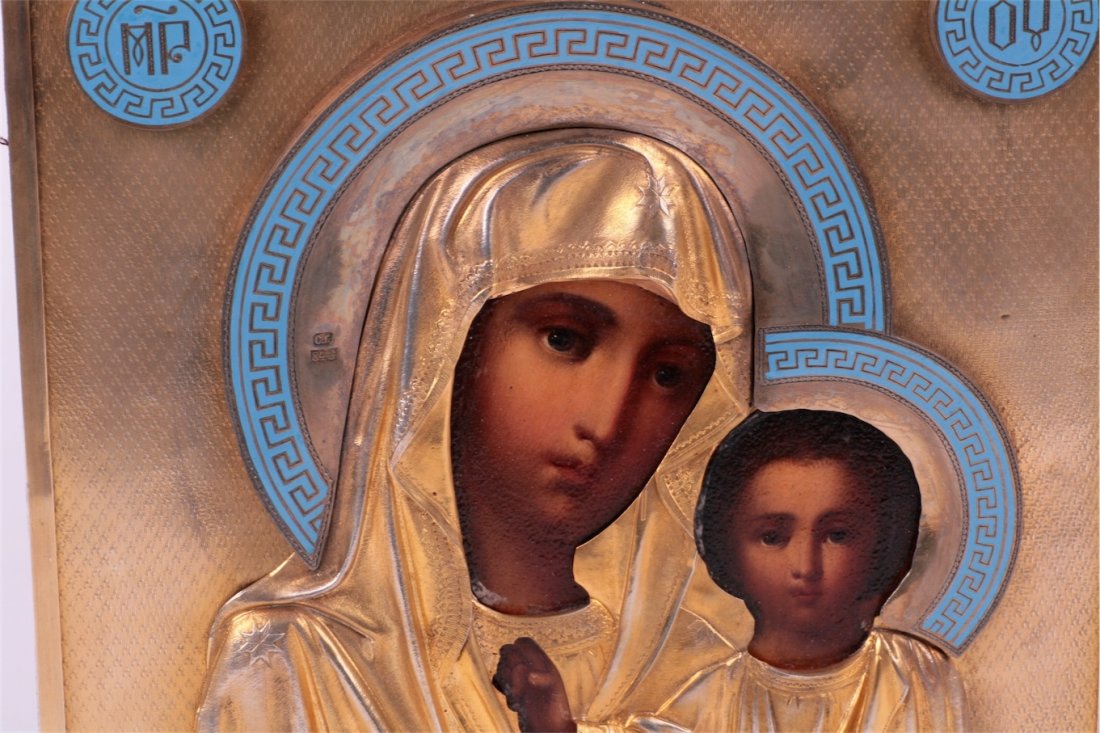 Russian icon of Mother of God of Kazan. Galkin brothers — image 2
