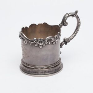Russian neorococo style glass-holder. Morozov workshop. — image 2