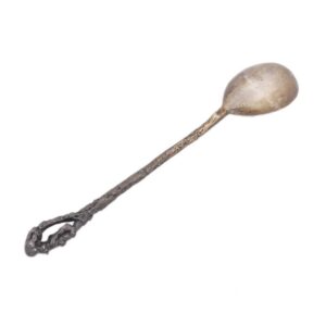 Silver cast tea-holder spoon "Bears" — image 2