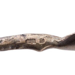 Silver cast tea-holder spoon "Bears" — image 4