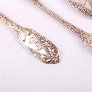 Silver set of 5 knifes for oyster. — image 3