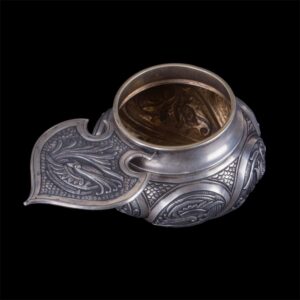 Unusual Art Nouveau kovsh, Khlebnikov — image 3