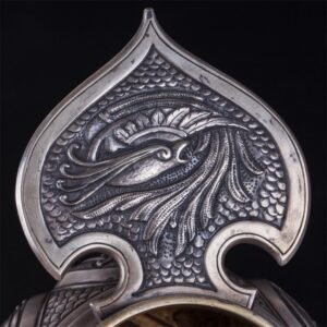 Unusual Art Nouveau kovsh, Khlebnikov — image 4