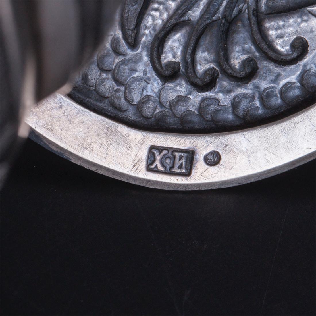 Unusual Art Nouveau kovsh, Khlebnikov — image 7