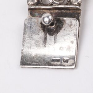 Antique amber and silver hand bracelet — image 2