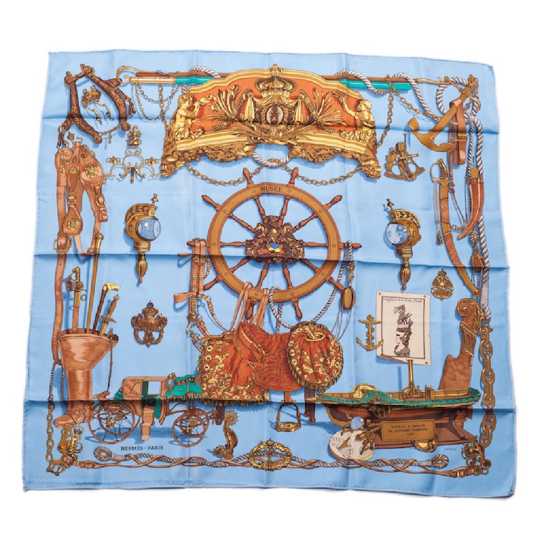 Hermes "Musée" silk scarf, Author Philippe Ledoux. 2009 — image 1