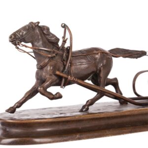 Russian bronze by Vasiliy Grachev "Winter sleigh" — image 2
