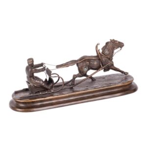 Russian bronze by Vasiliy Grachev "Winter sleigh" — image 4