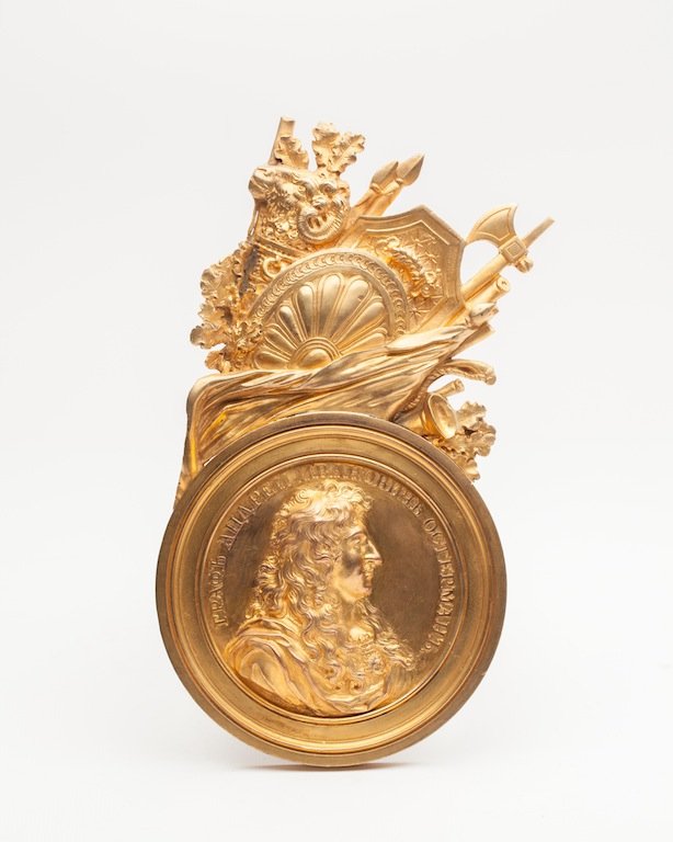 Russian bronze plate Count Osterman — image 1