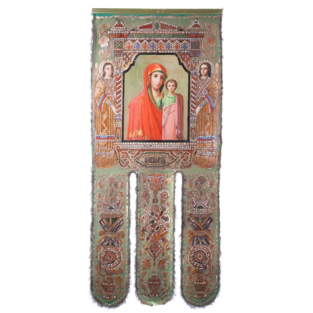 Russian gonfalon (icon for ceremonial action). — image 1