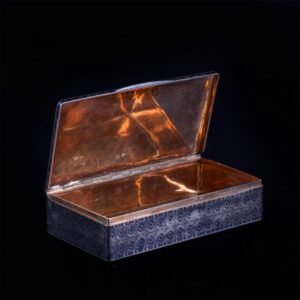 Russian silver-gilt and niello travel cigar box — image 3