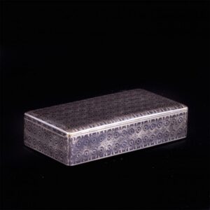Russian silver-gilt and niello travel cigar box — image 4