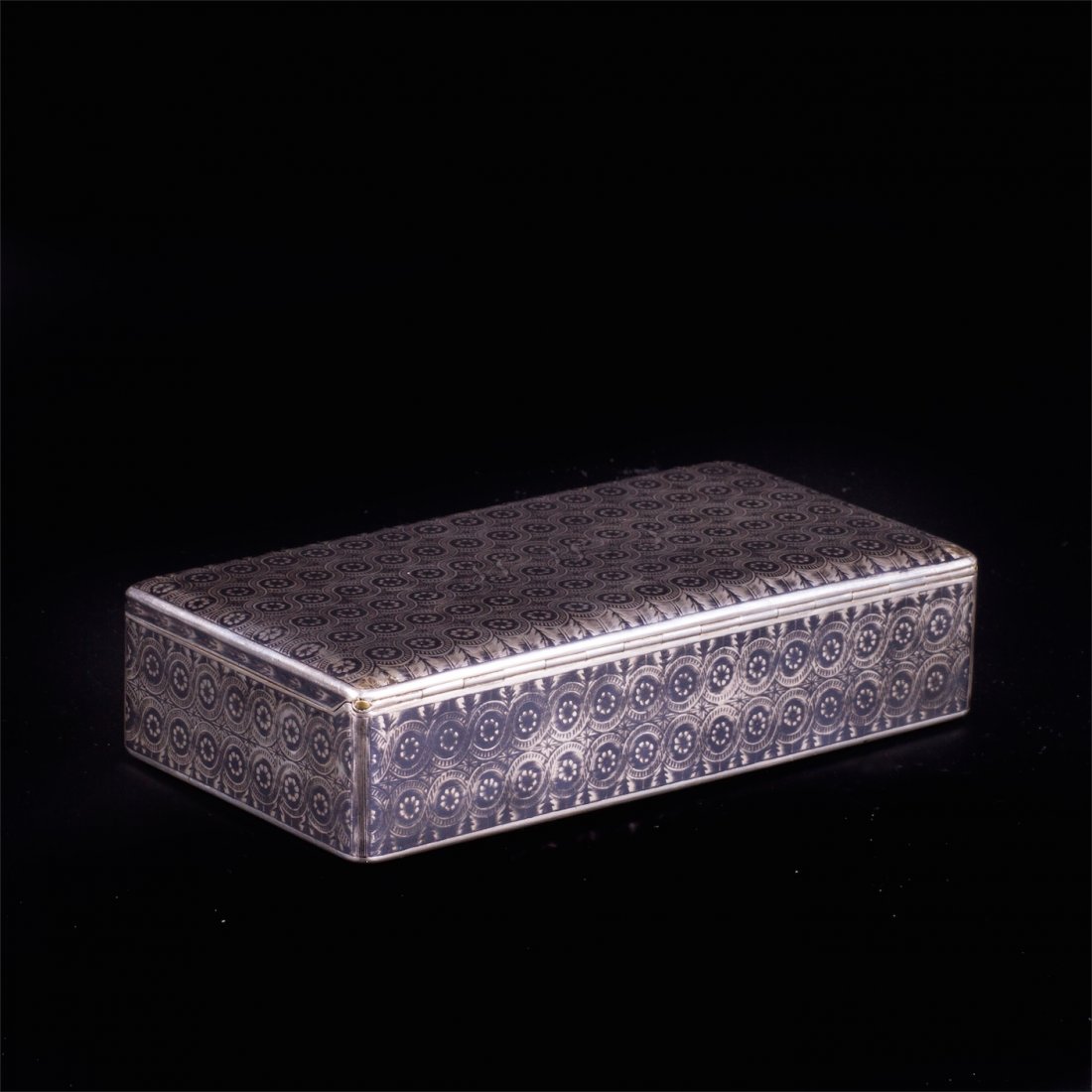 Russian silver-gilt and niello travel cigar box — image 4