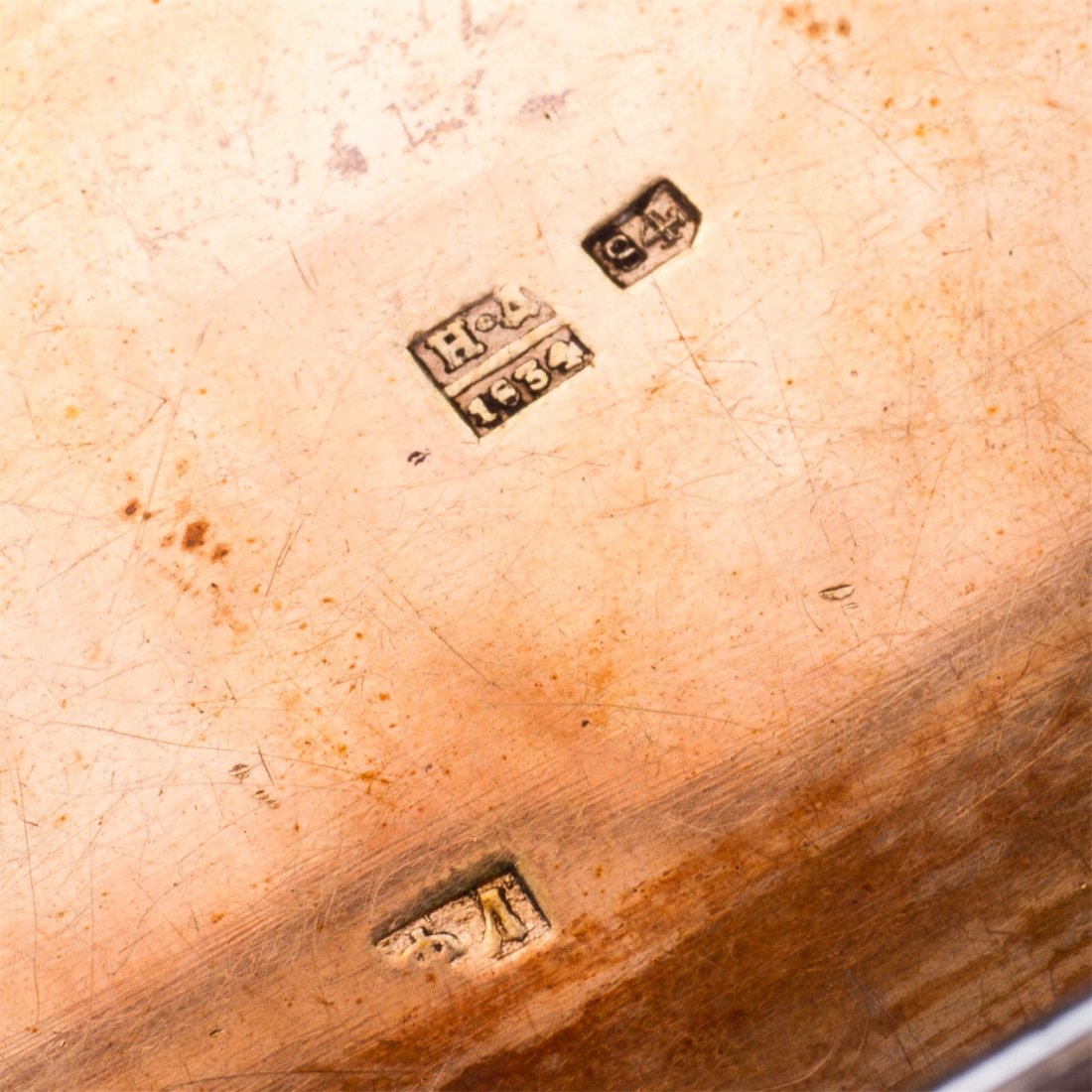 Russian silver-gilt and niello travel cigar box — image 5