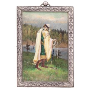 Unusual Russian icon of Saint Boris — image 3