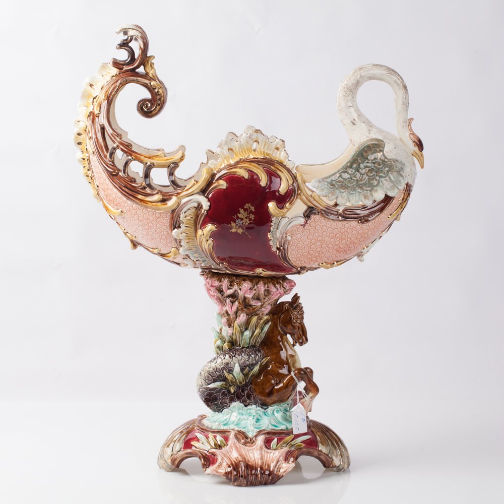 An Eichwald majolica centerpiece. — image 1