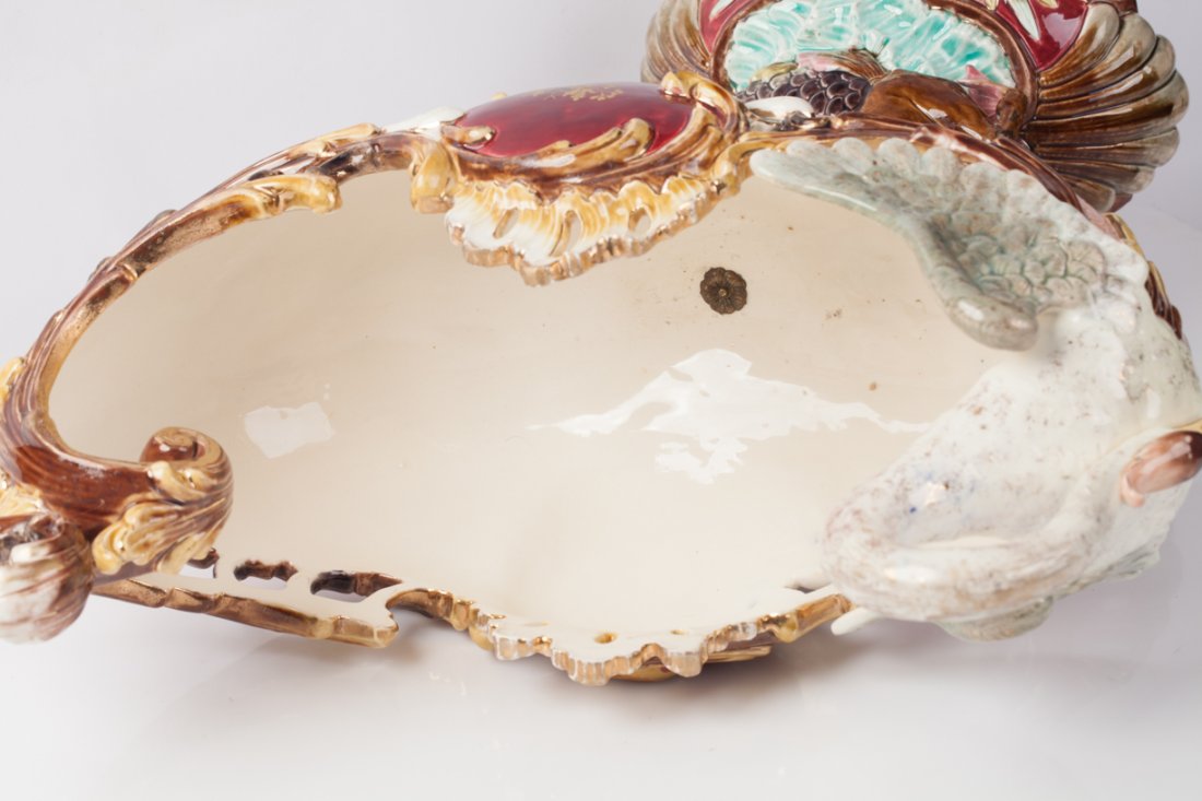 An Eichwald majolica centerpiece. — image 10