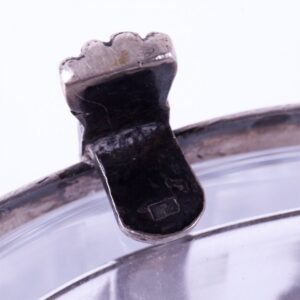 French solid silver with glass fruit bowl. — image 5