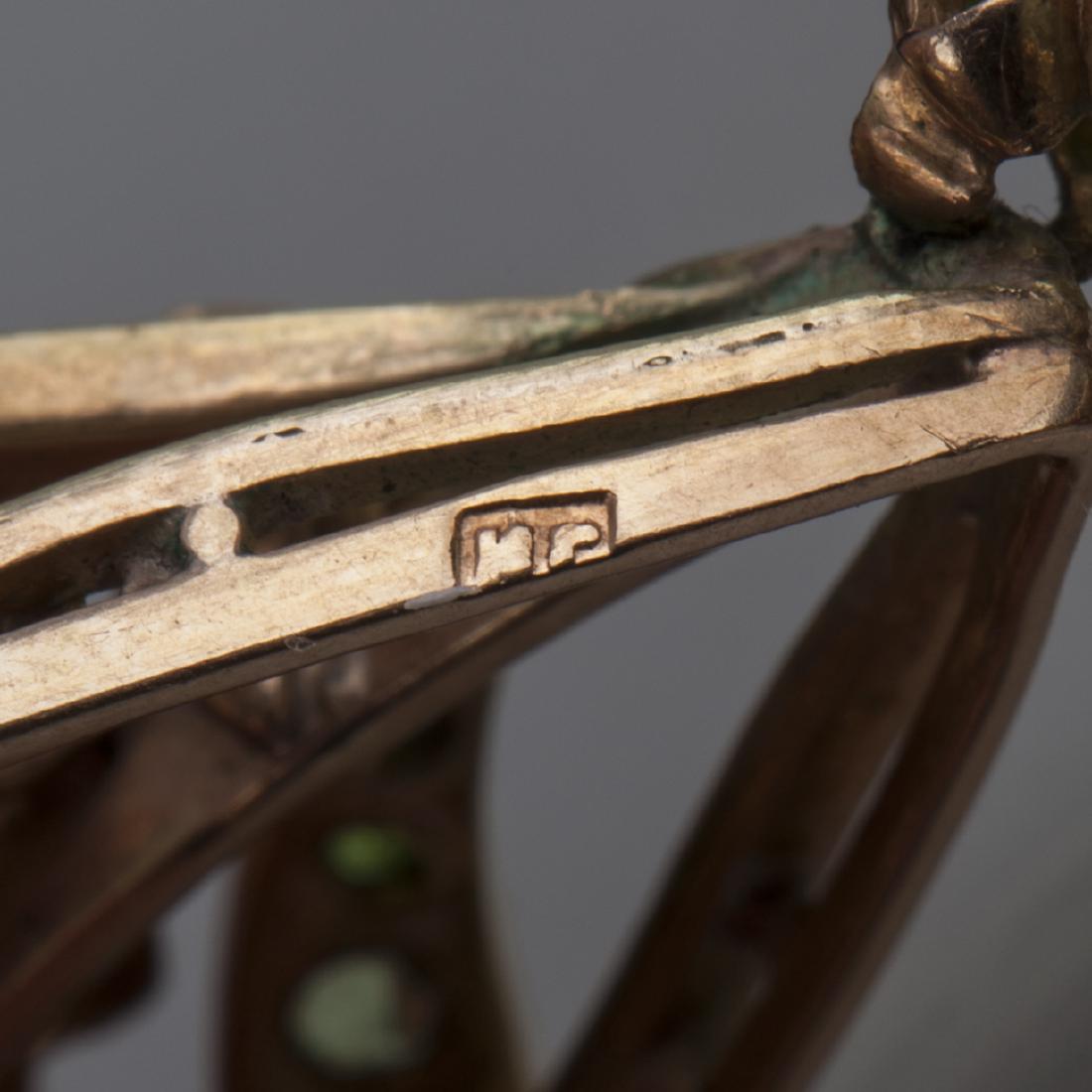 Gold,56 pendant with demantoids — image 5