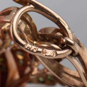 Gold,56 pendant with demantoids — image 6