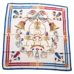 Hermes "Panache & Fantaisie" silk scarf, Hugo Grygkar. — image 1