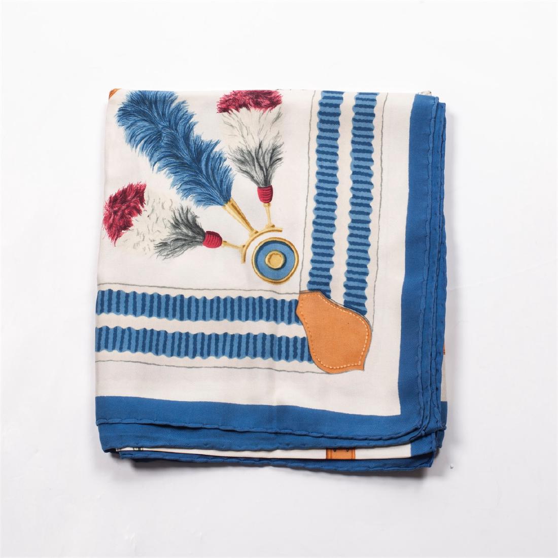 Hermes "Panache & Fantaisie" silk scarf, Hugo Grygkar. — image 2