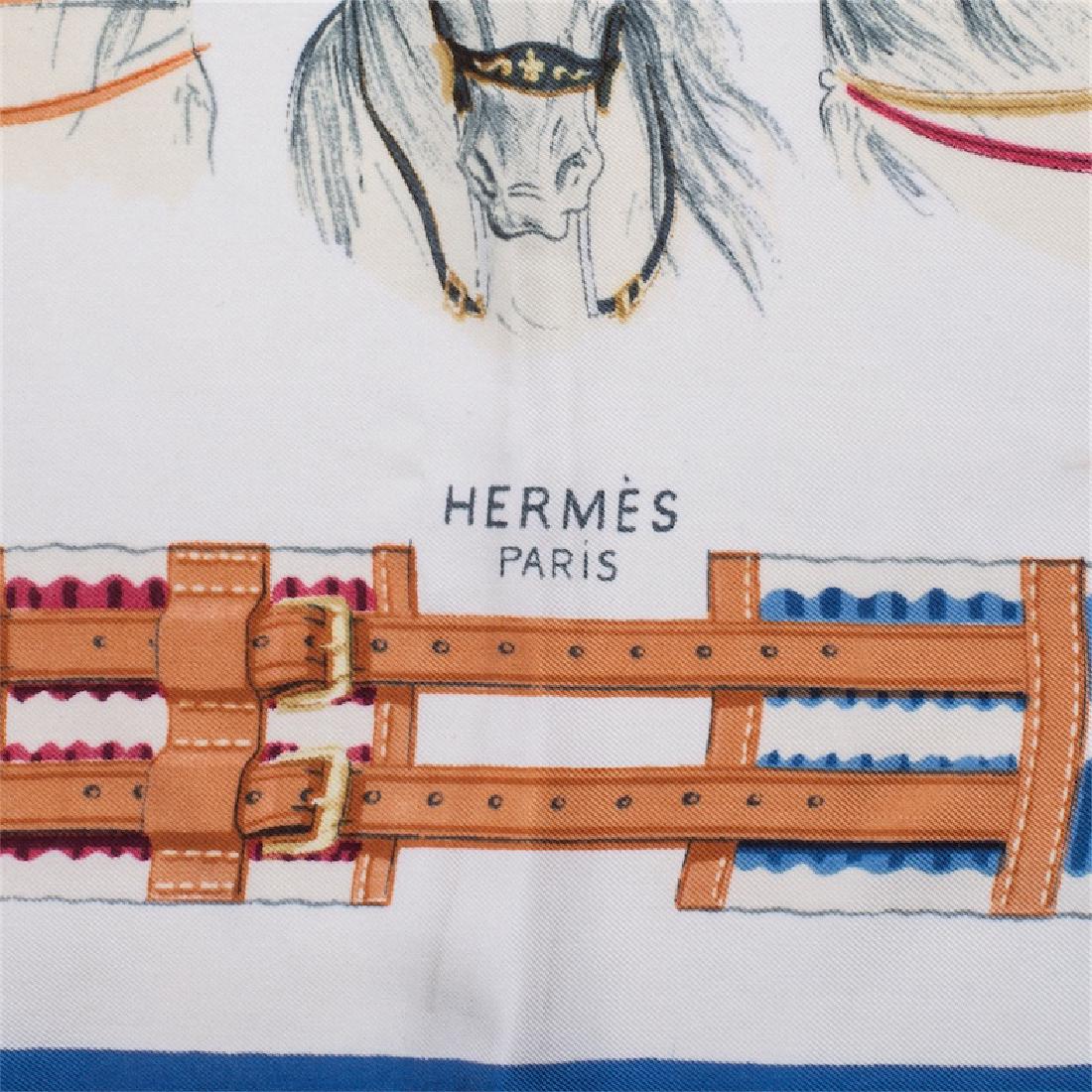 Hermes "Panache & Fantaisie" silk scarf, Hugo Grygkar. — image 3