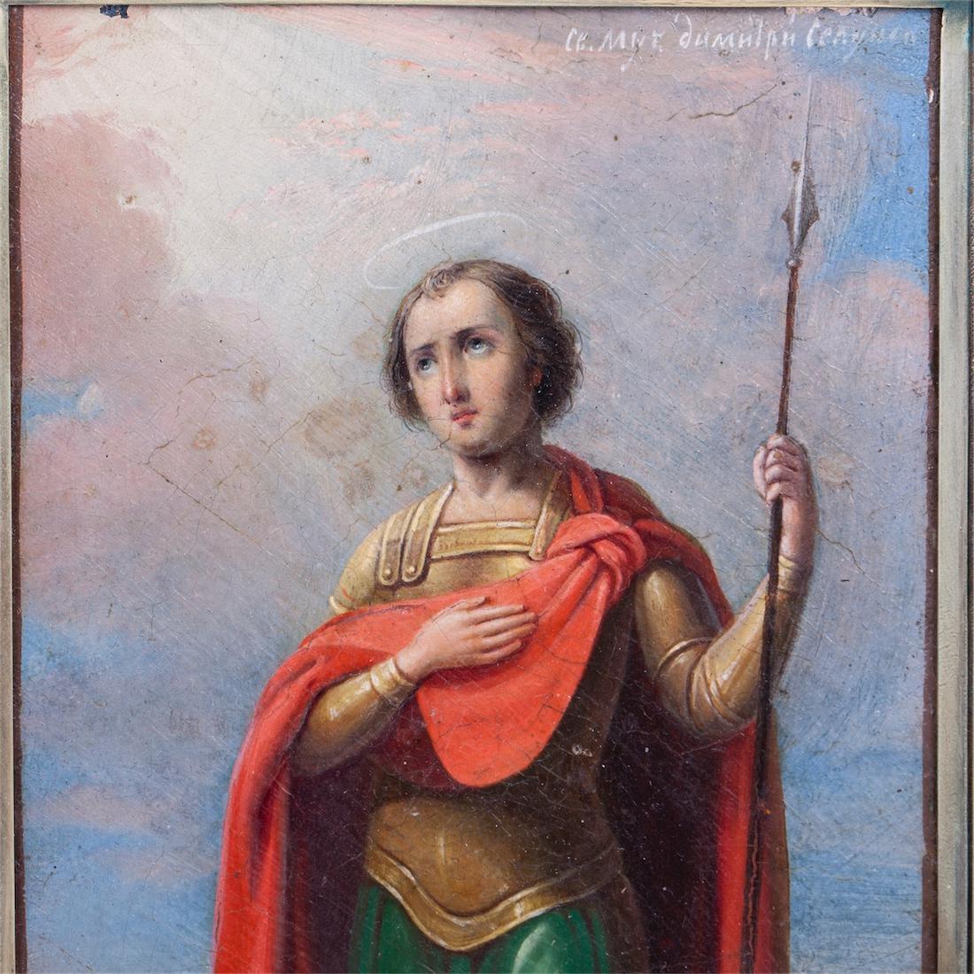 P.Ovchinnikov icon of Saint Dimitriy Solunskiy — image 2