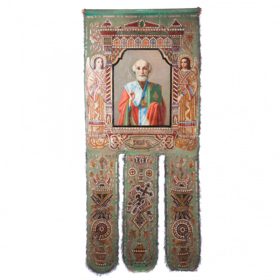 Russian gonfalon (icon for ceremonial action). — image 1