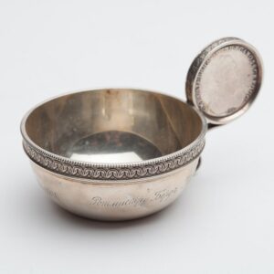 Russian cup with a coin-grip. Workshop of A. Bragin. — image 1
