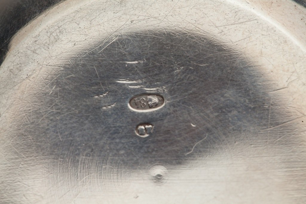 Russian cup with a coin-grip. Workshop of A. Bragin. — image 4