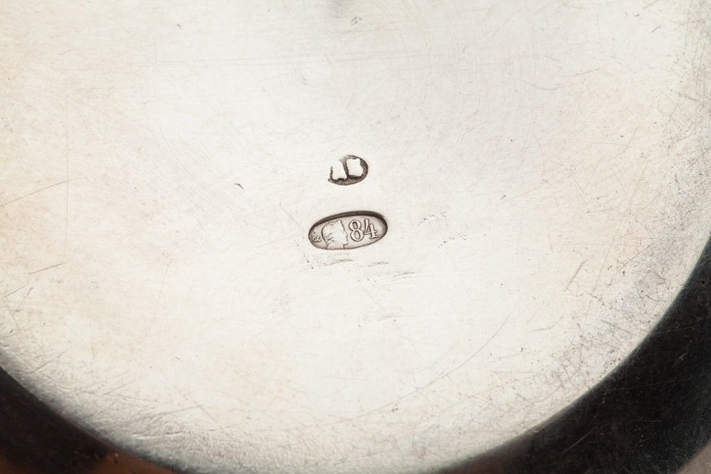 Russian cup with a coin-grip. Workshop of A. Bragin. — image 5
