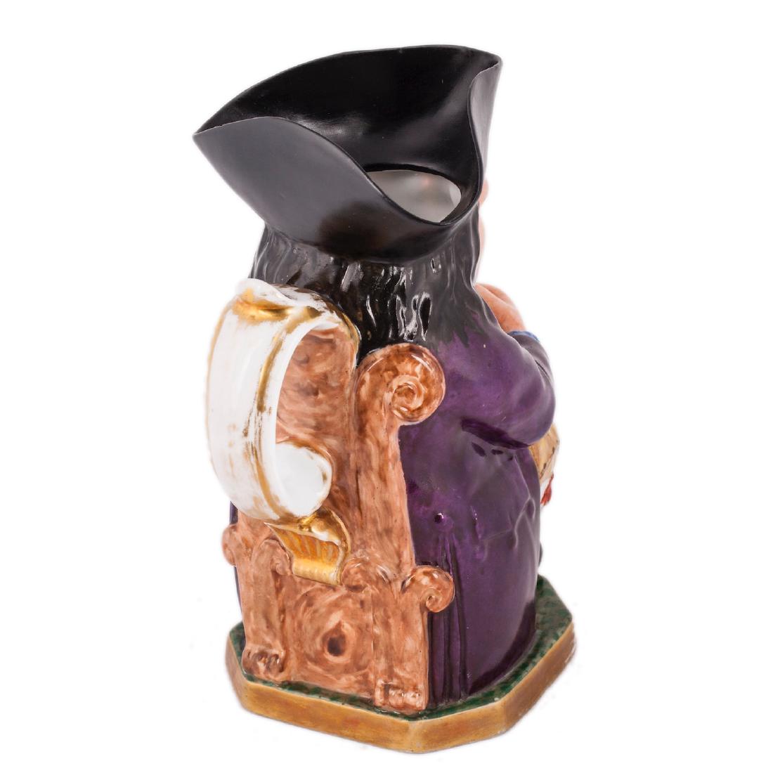 Russian porcelain Toby mug "Drunkard". Kornilovs' — image 3
