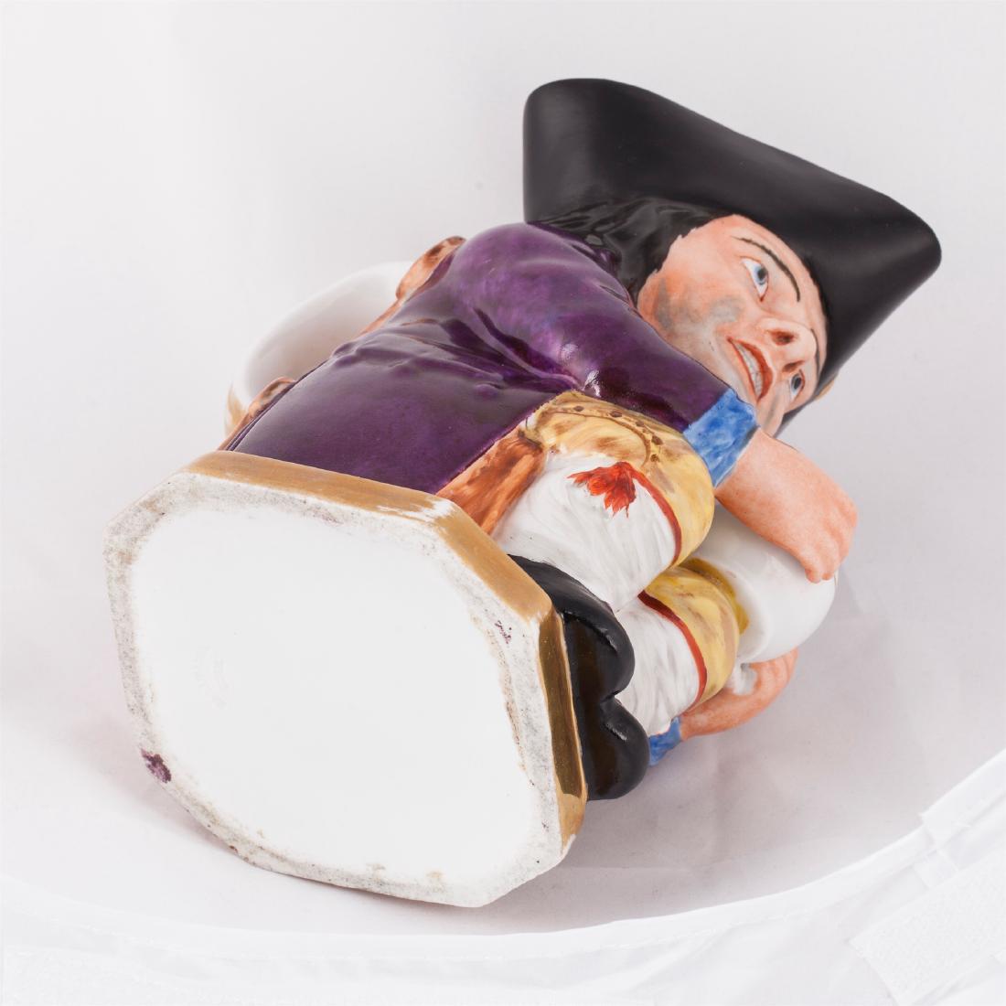Russian porcelain Toby mug "Drunkard". Kornilovs' — image 4