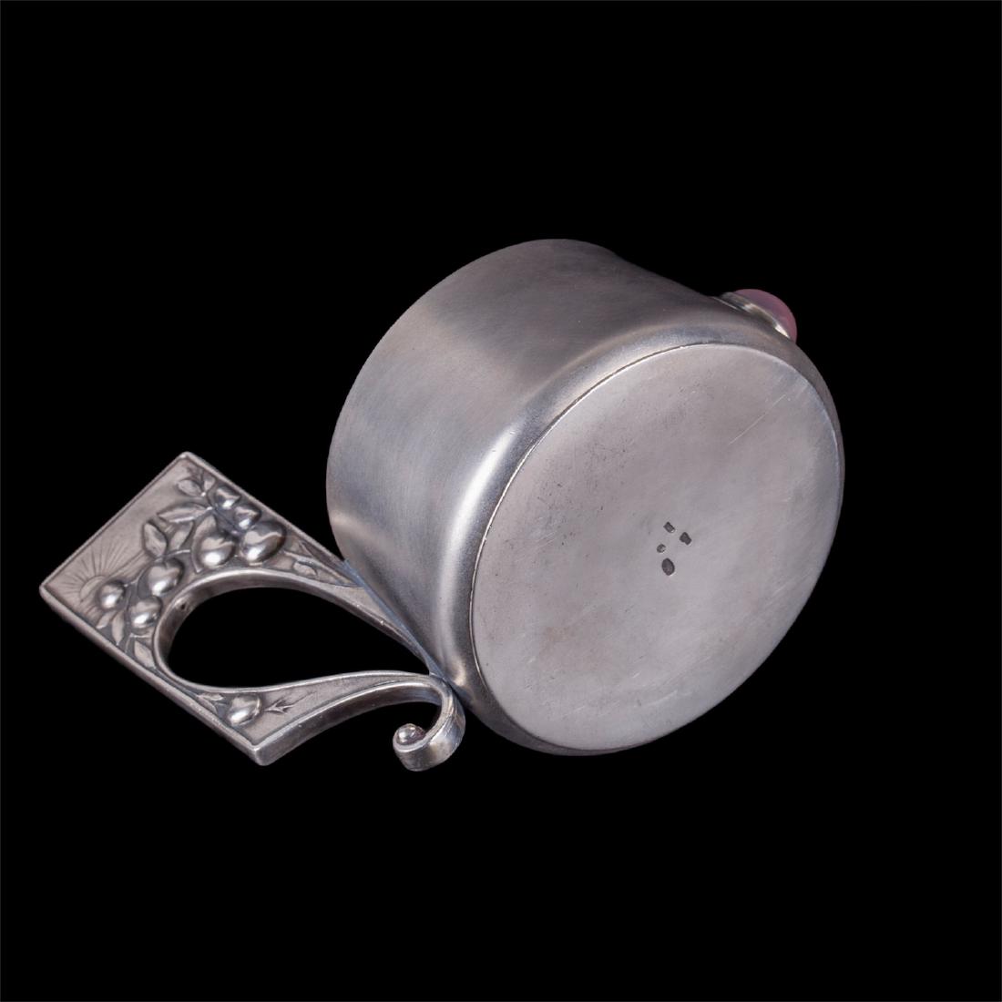 Russian silver and cabochon Art Nouveau kovsh — image 3